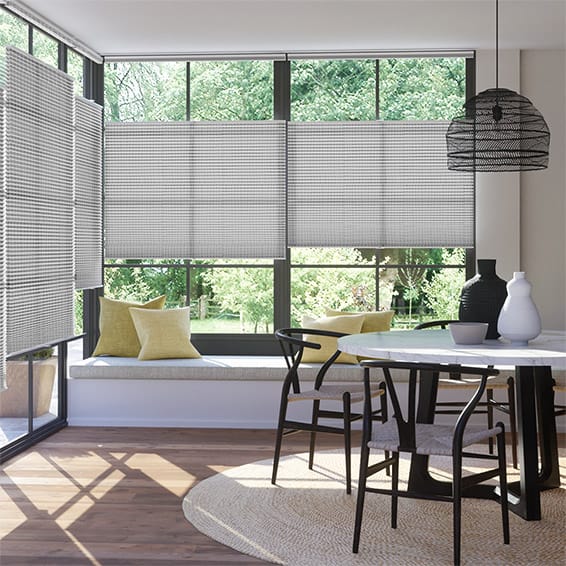 Colorized DuoLight Top Down/Bottom Up Mosaic Cool Grey Thermal Blind