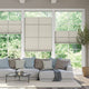 Colorized DuoLight Top Down/Bottom Up Mosaic Warm Grey Thermal Blind 2755