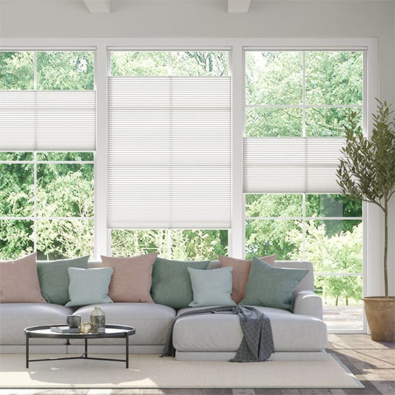 Colorized DuoLight Top Down/Bottom Up Arctic White  Thermal Blind