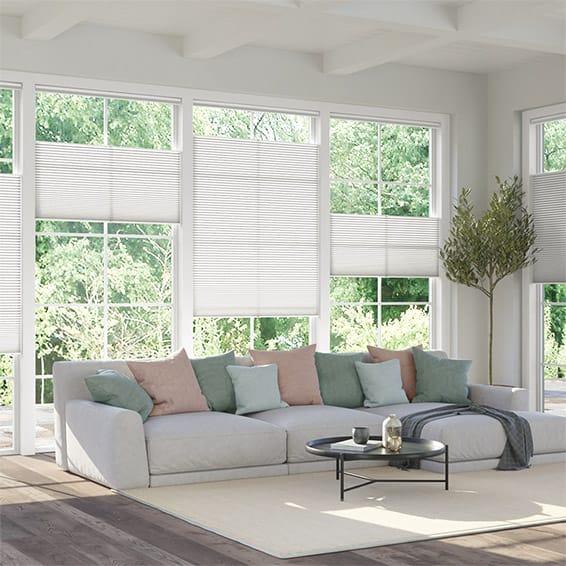 ColorizedZoom DuoLight Top Down/Bottom Up Arctic White  Thermal Blind