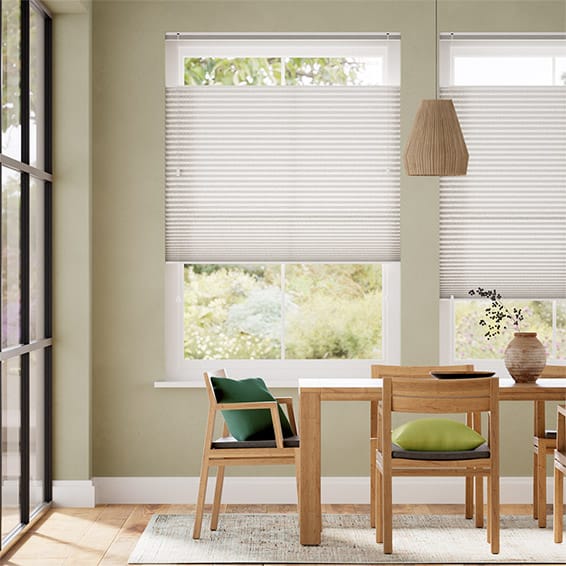 Colorized DuoLight Top Down/Bottom Up Crackle Alabaster Thermal Blind