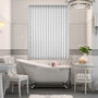Colorized Calaf Blackout White Vertical Blind 2762