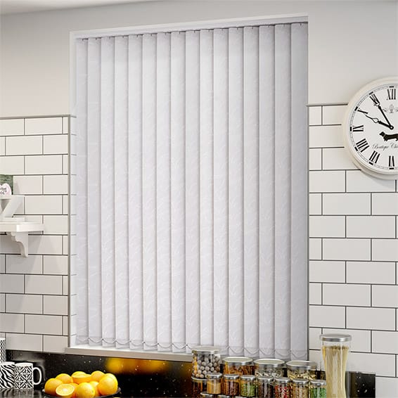 ColorizedZoom Jubilee Bright White Vertical Blind 2763