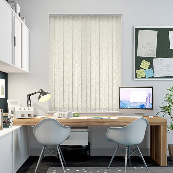Colorized Nantes Creme Vertical Blind 2768