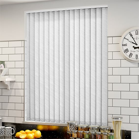 ColorizedZoom Malaga White Vertical Blind 2778
