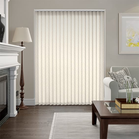 Colorized Amelia Blackout Cream Vertical Blind 2786