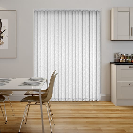 Colorized Amelia Blackout White Vertical Blind 2787