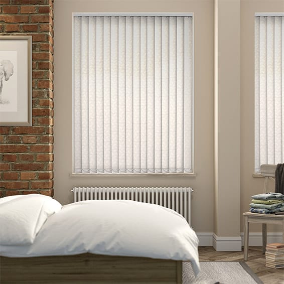Colorized Helva Blackout Cream Vertical Blind 2820