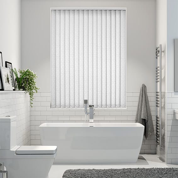 Colorized Helva Blackout White Vertical Blind 2821