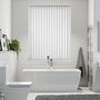 Colorized Helva Blackout White Vertical Blind 2821