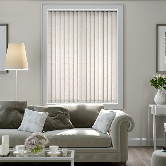 Colorized Helva Cream Vertical Blind 2825