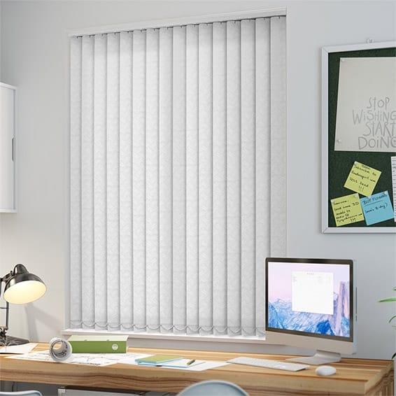 ColorizedZoom Helva White Vertical Blind 2826