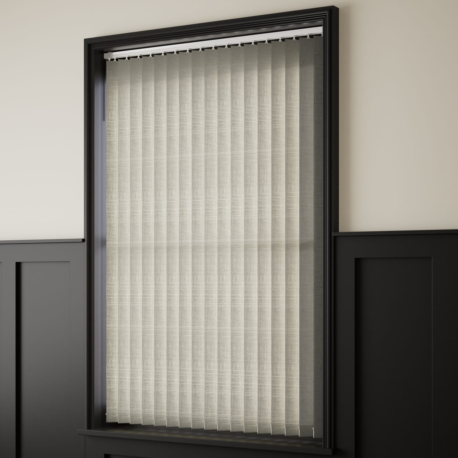 ColorizedZoom Grazia Stone Grey  Vertical Blind 2841