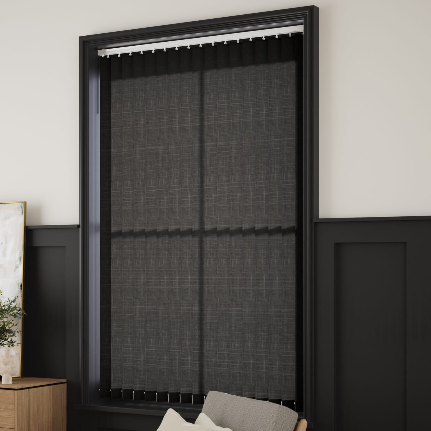 ColorizedZoom Grazia Slate  Vertical Blind 2840