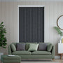 Colorized Laurent Charcoal  Vertical Blind 2844