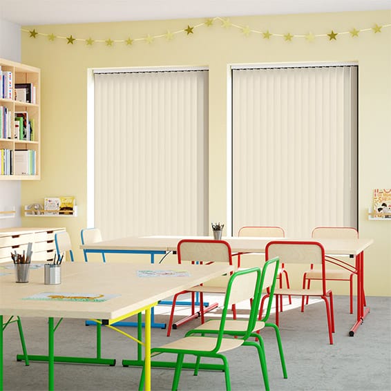 ColorizedZoom Contract Metropolis PVC Alabaster Vertical Blind 2847