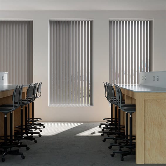 Colorized Contract Metropolis PVC Pewter Vertical Blind 2851
