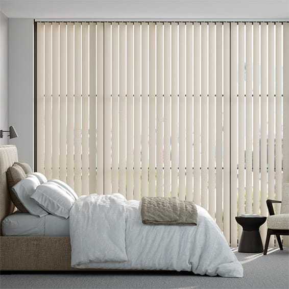 Colorized Contract Metropolis PVC Parchment Vertical Blind
