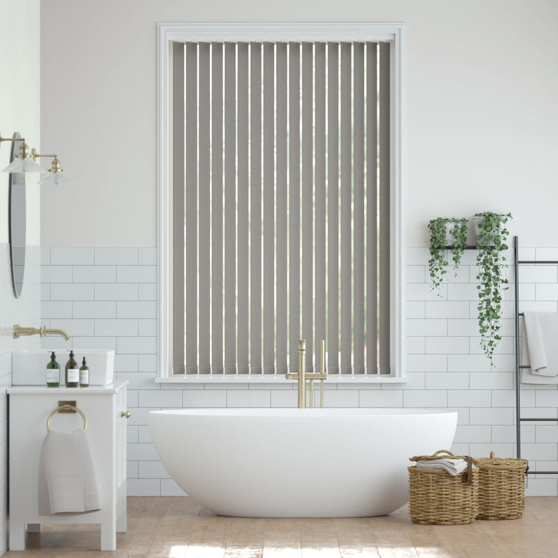 Colorized Metropolis PVC Pewter Vertical Blind 2857