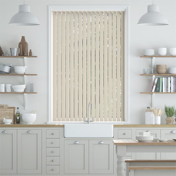 Colorized Metropolis PVC Parchment Vertical Blind 2856