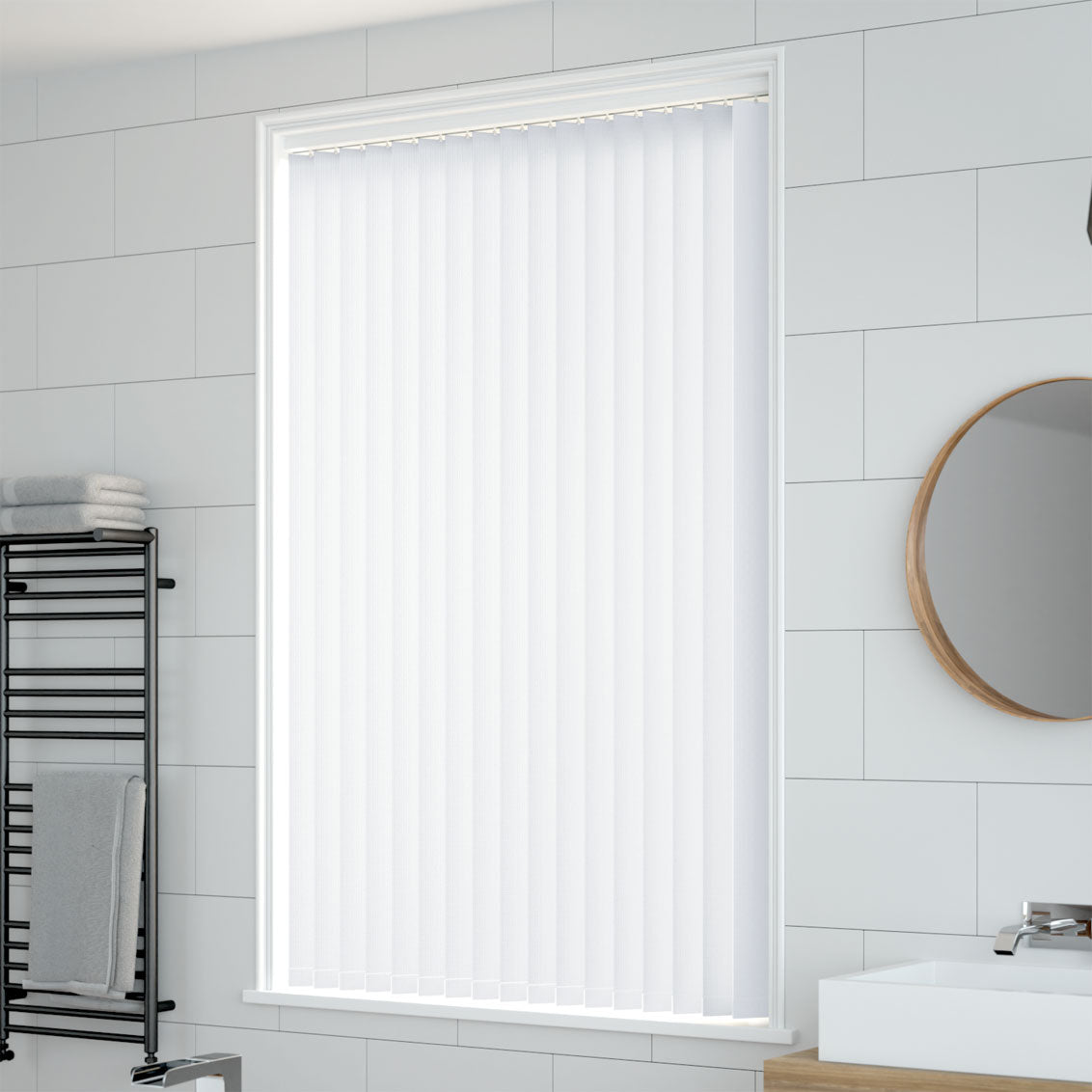 ColorizedZoom Metropolis PVC Cool White Vertical Blind 2855
