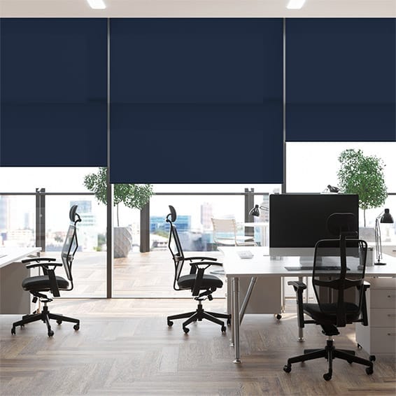 Colorized Contract City Marine Blue  Roller Blind 3923