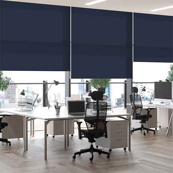 ColorizedZoom Contract City Marine Blue  Roller Blind 3923