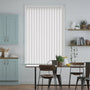 Colorized Bilbao White Vertical Blind 2877