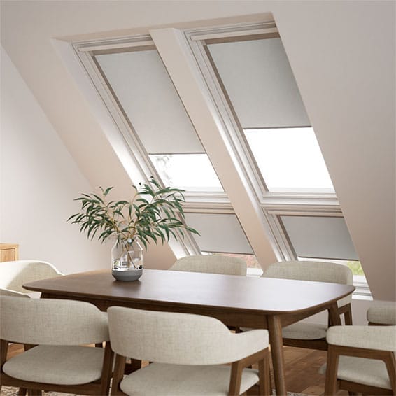 ColorizedZoom Expressions Cool Grey Blackout Blind for DAKSTRA®/RoofLITE® Windows