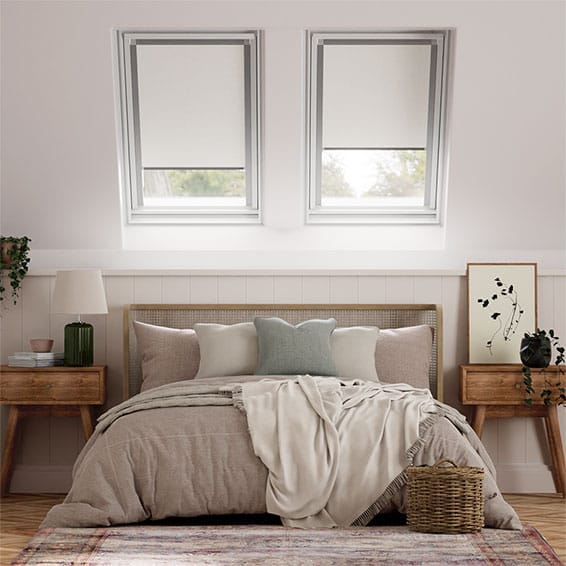 Colorized Elements Pale Grey Blackout Blind for DAKSTRA®/RoofLITE® Windows