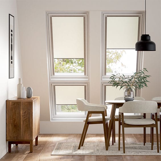 Colorized Expressions Vista Soft Cream Blind for DAKSTRA®/RoofLITE® Windows 2939