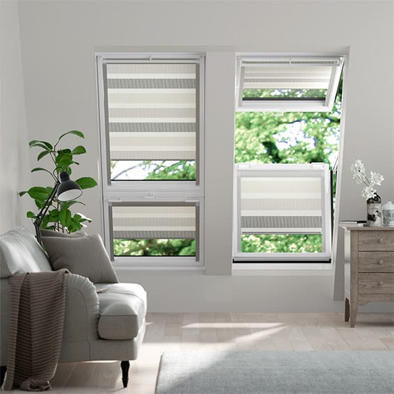 Colorized Expressions Cardigan Stripe Stone Blackout Blind for FAKRO® Windows