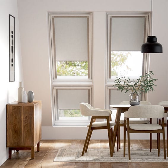 Colorized Expressions Cool Grey Blackout Blind for FAKRO® Windows 2956