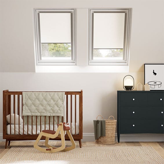 Colorized Elements Vanilla Blackout Blind for FAKRO® Windows 9452