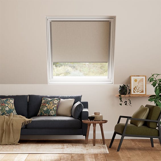 Colorized Expressions Light Taupe Blackout Blind for Keylite® Windows 2985