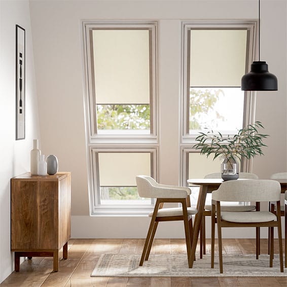 Colorized Expressions Alabaster  Blackout Blind for Keylite® Windows 2982