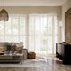 Colorized San Jose Warm White Shutter Blinds 3057
