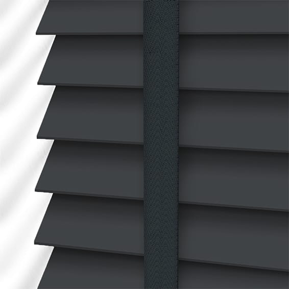 ColorizedPLA Metropolitan Dark Slate & Raven Wooden Blind - 50mm Slat 3103