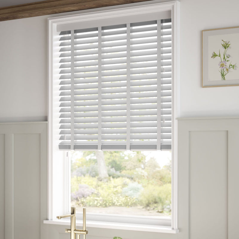 ColorizedZoom Metropolitan Iron & Cool Grey Wooden Blind - 50mm Slat 3104