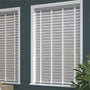 ColorizedZoom Metropolitan Iron & Parchment Wooden Blind - 50mm Slat 3105