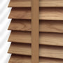 ColorizedPLA Metropolitan Maple & Nutmeg Wooden Blind - 50mm Slat 3107