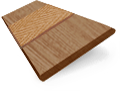 ColorizedSwatch Metropolitan Maple & Nutmeg Wooden Blind - 50mm Slat sample image