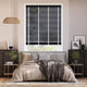 Colorized Metropolitan Midnight & Snow Wooden Blind - 50mm Slat 3110