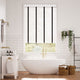 Colorized Metropolitan Soft Gloss White & Onyx Wooden Blind - 50mm Slat 3113