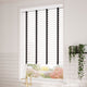 ColorizedZoom Metropolitan Soft Gloss White & Onyx Wooden Blind - 50mm Slat 3113