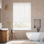 Colorized Metropolitan Soft Gloss White & Snow Wooden Blind - 50mm Slat 3114