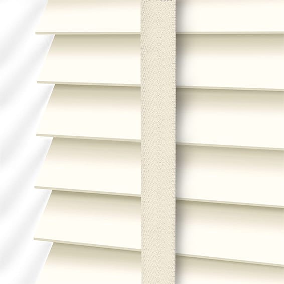 ColorizedPLA Metropolitan Vanilla & Oatmeal Wooden Blind - 50mm Slat 3117