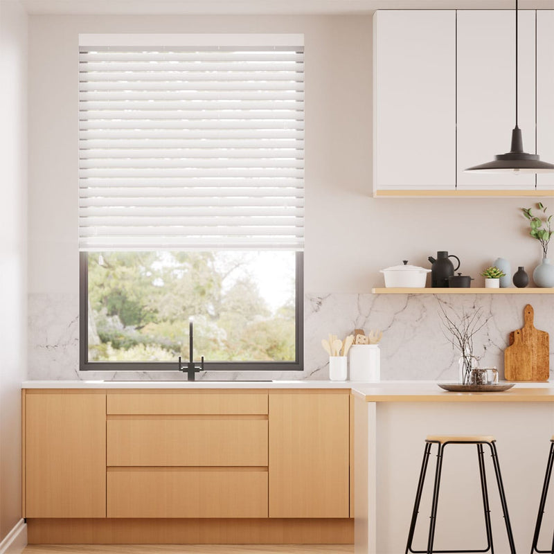 Colorized Metropolitan Snow Wooden Blind - 50mm Slat