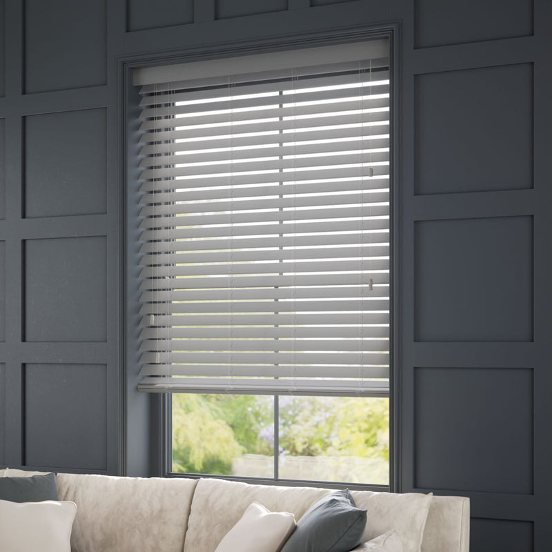 ColorizedZoom Metropolitan Iron Wooden Blind - 50mm Slat 3131