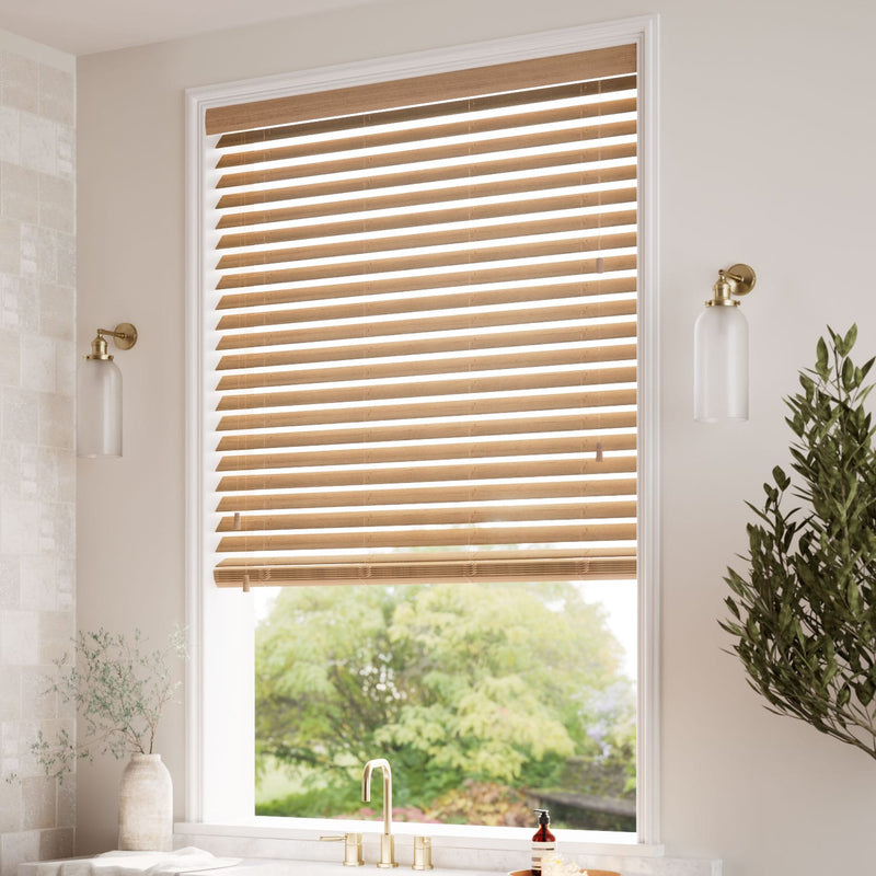 ColorizedZoom Metropolitan Maple Wooden Blind - 50mm Slat